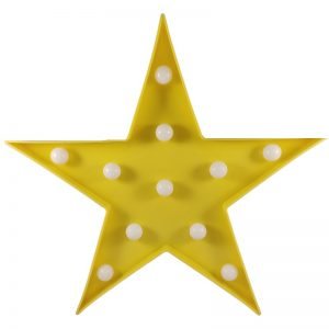 Estrella Decorativa con Luz 24.5×2.8cm