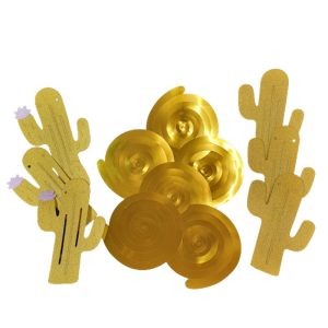 Guirnalda Tropical diseño Cactus 12 Piezas